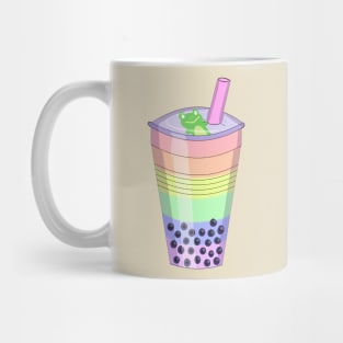 Pastel Rainbow Bubble Tea Mug